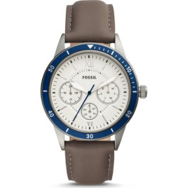 Cinturino per orologio Fossil BQ2341 Pelle Grigio 22mm